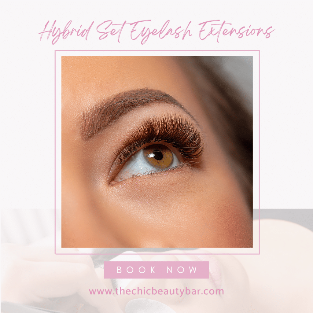 Hybrid Set Eyelash Extensions